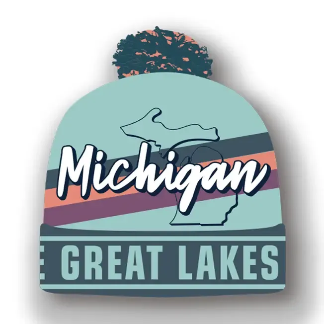 Great Lakes Beanie w/Pom Pom