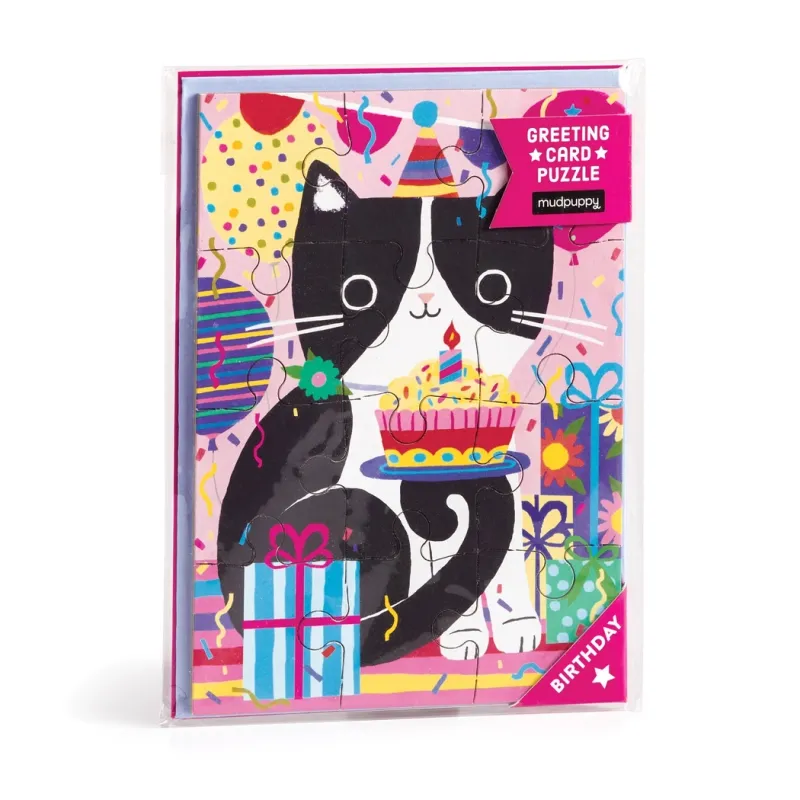Purr-fect Cat Puzzle Card