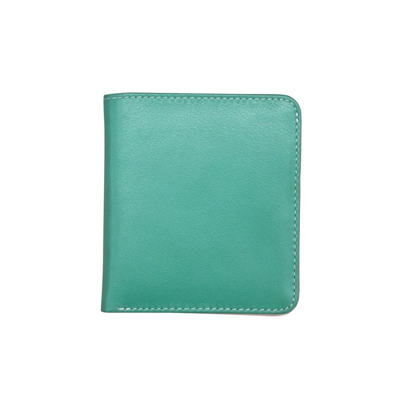 Turq/Bone Bi-fold Wallet