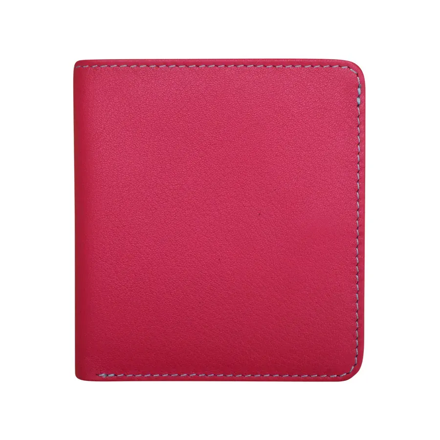 Pink/Turq Bi-fold Wallet