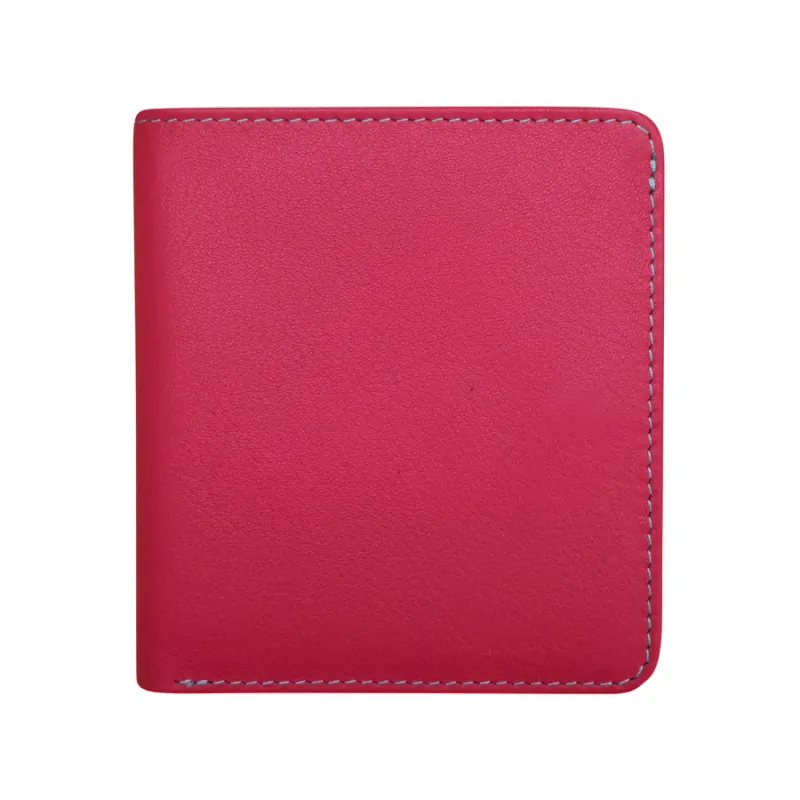Pink/Turq Bi-fold Wallet
