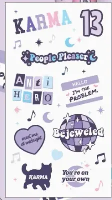 Taylor Swift Karma Sticker Set