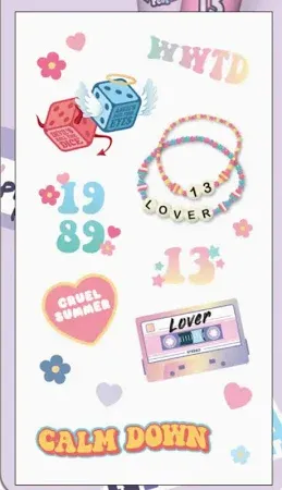 Taylor Swift Lover Sticker Set