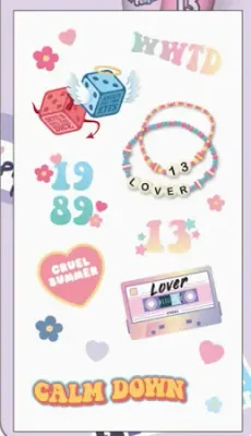 Taylor Swift Lover Sticker Set