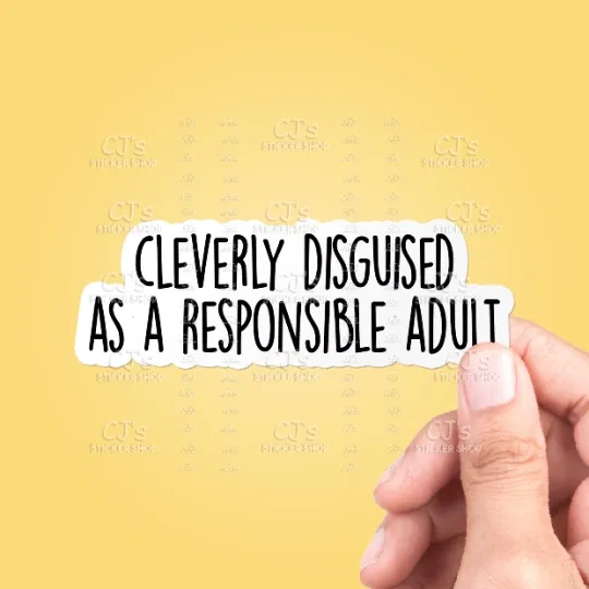 Responsible Adult Sticker