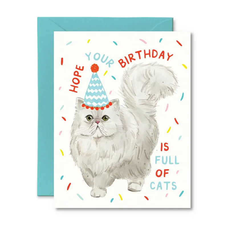 Birthday Full of Cats Card