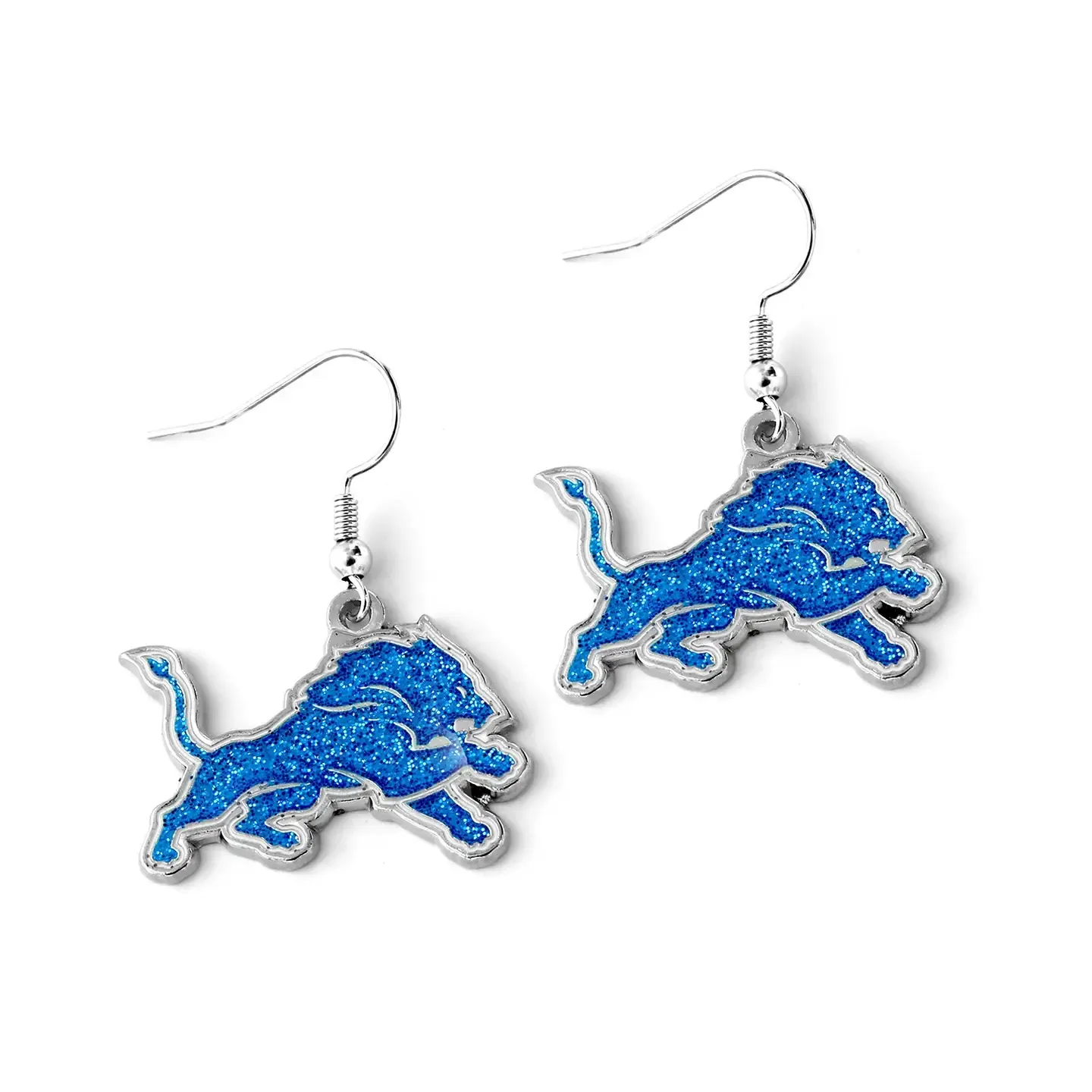 Lion&#39;s Glittery Earrings