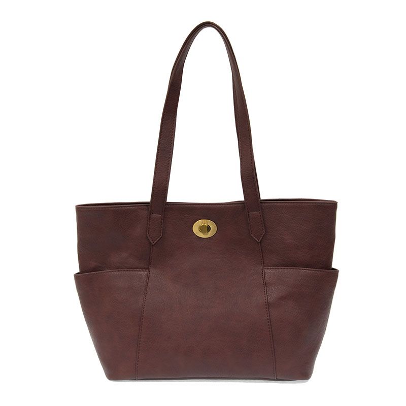 Joy Judy Bordeaux  Turnlock Tote