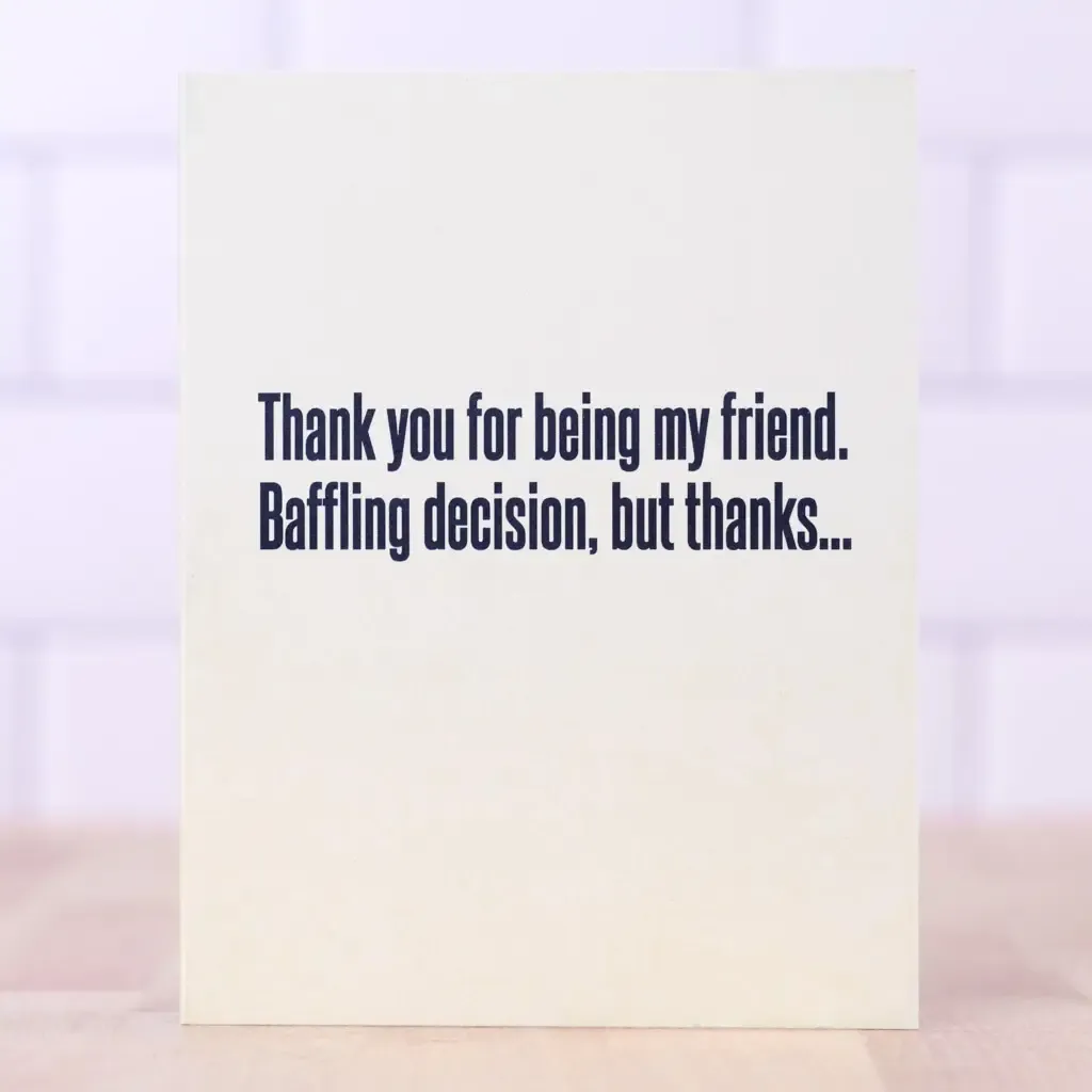 Baffling Decision Card