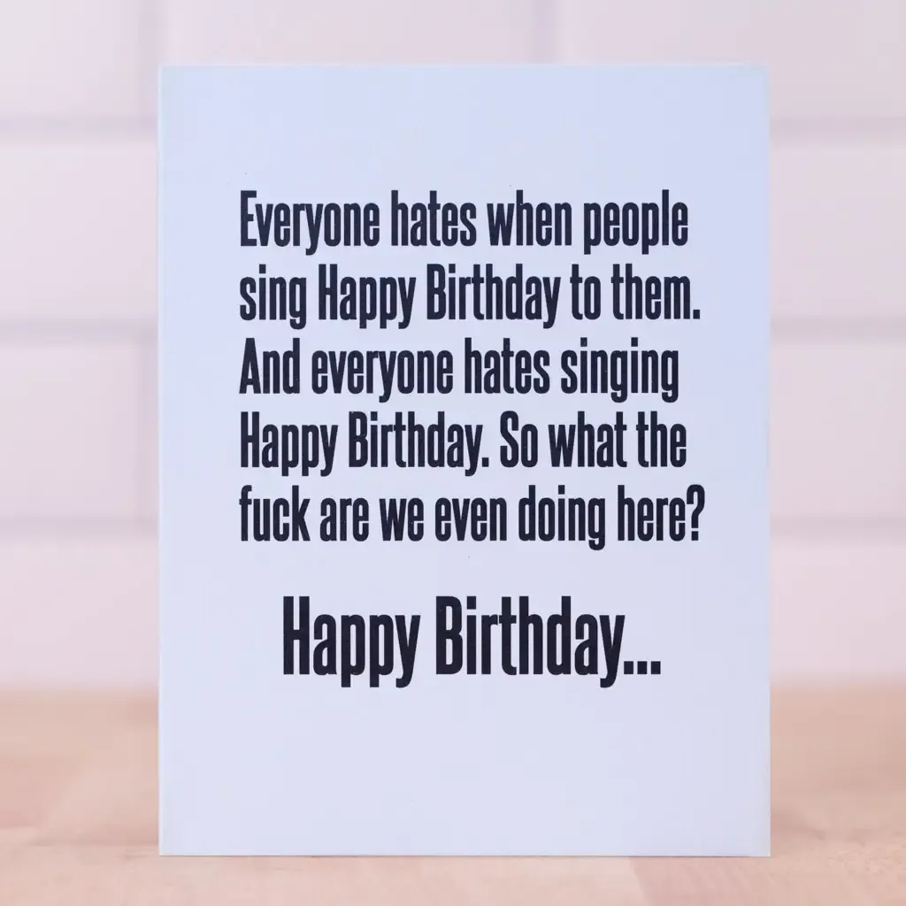 Happy Birthday Song Card