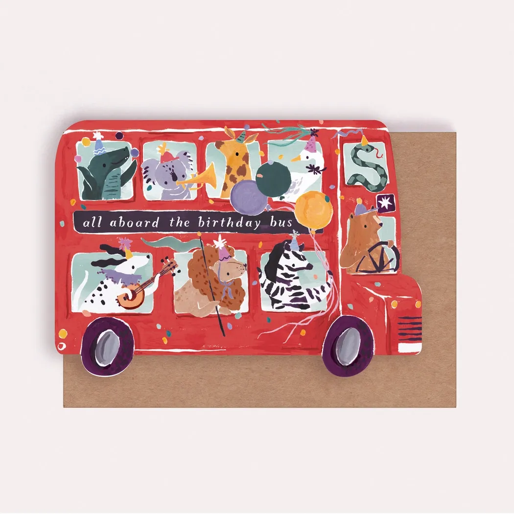 Birthday Bus Card