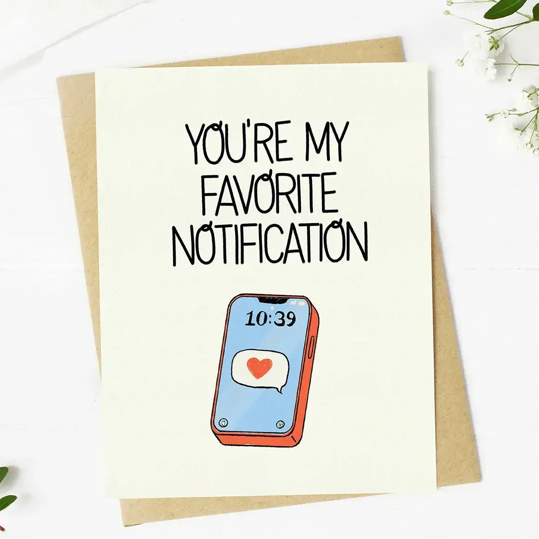 Favorite Notification Card