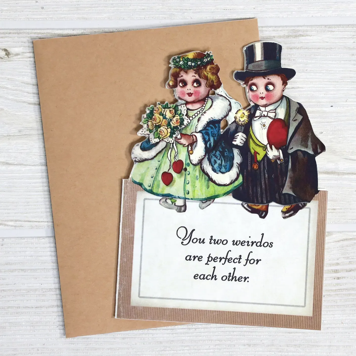 Two Weirdos Wedding Card Two Weirdos Wedding Card