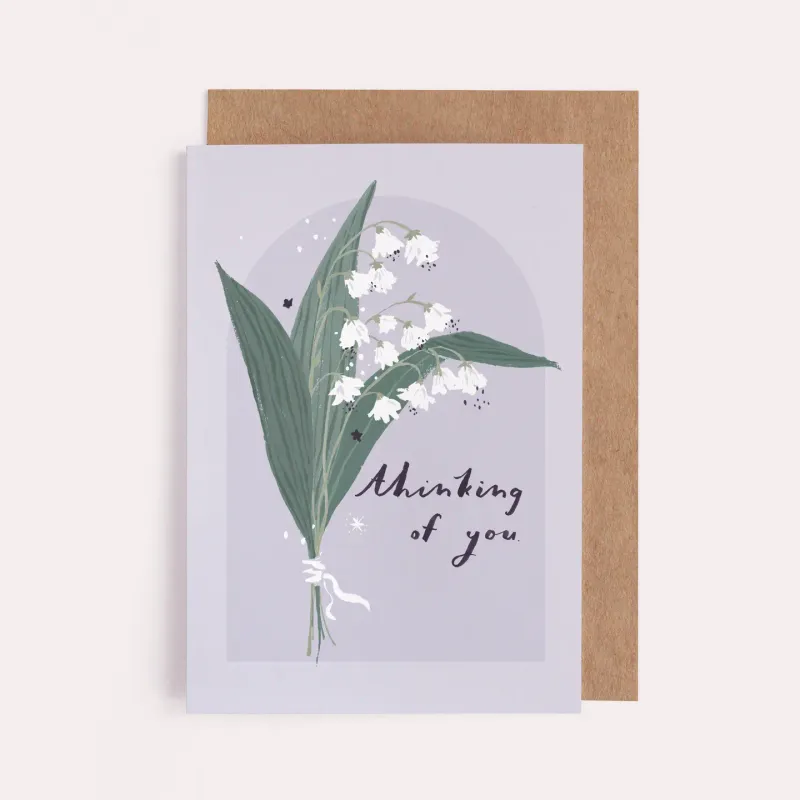 Thinking of You Lily Card
