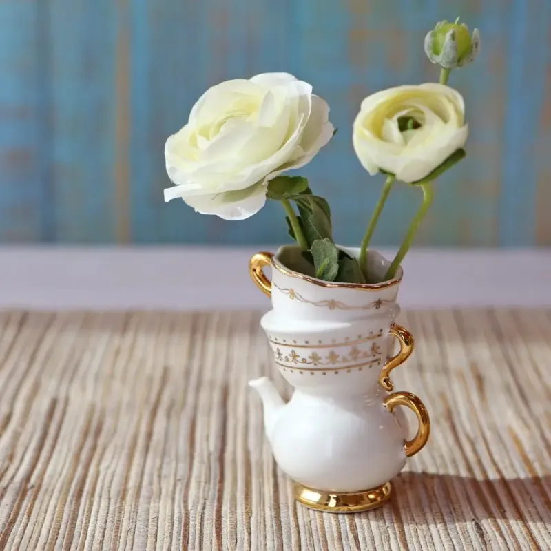 Tea Time  Bud Vases