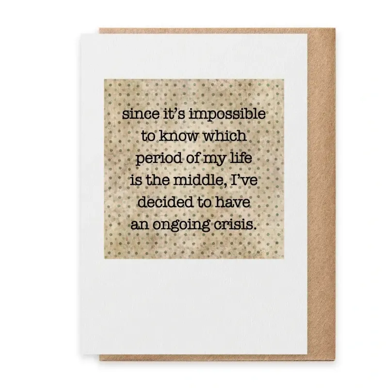 On Going Crisis Card On Going Crisis Card