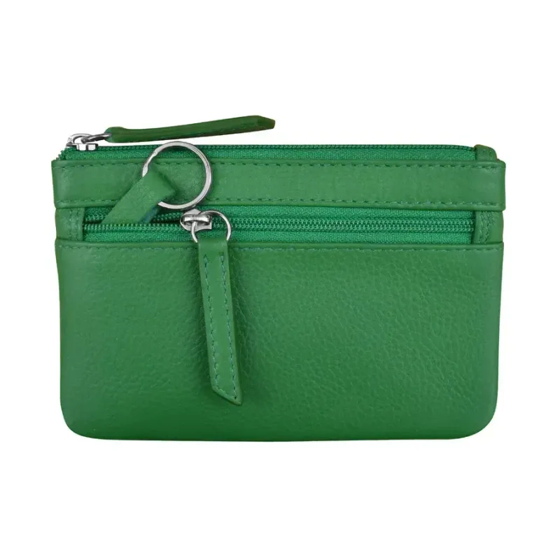 Coin Holder w/Key Ring Emerald Coin Holder w/Key Ring Emerald