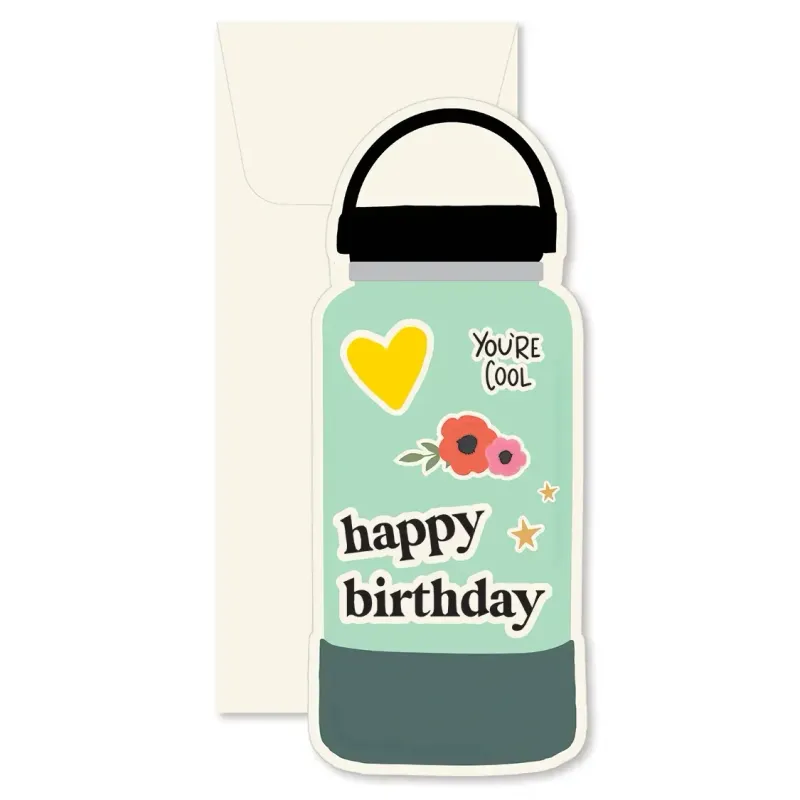 Water Bottle Birthday Card Water Bottle Birthday Card