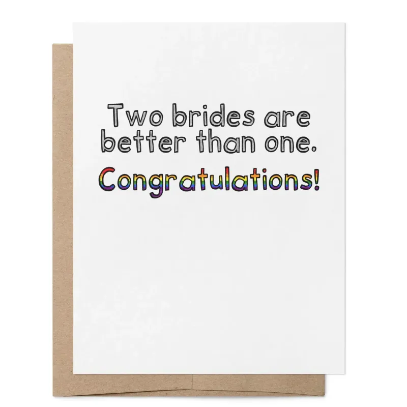 Two Brides Card