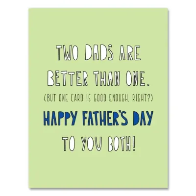 Two Dads One Card