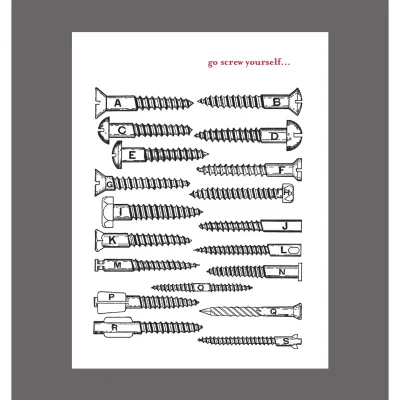 Go Screw Yourself...Card