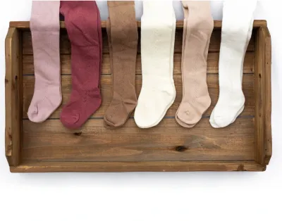 White French Knit Tights