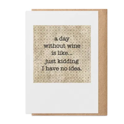Day Without Wine Card