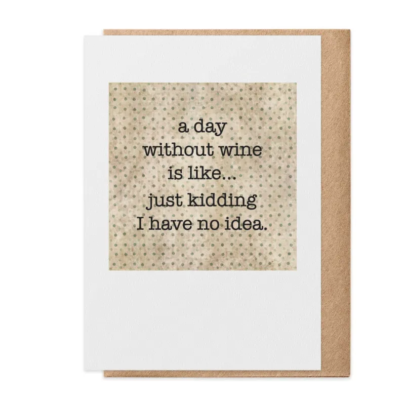 Day Without Wine Card Day Without Wine Card