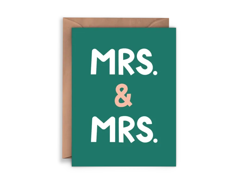Mrs & Mrs Card Mrs & Mrs Card