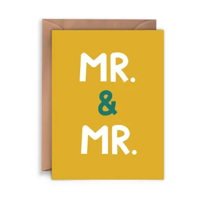Mr &amp; Mr Card