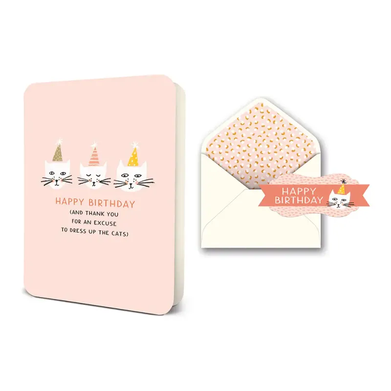Dress up the Cats Card
