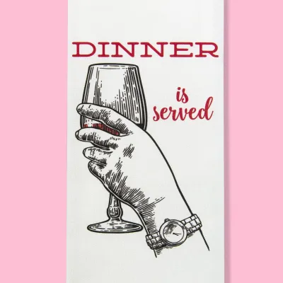 Dinner is Served Dishtowel