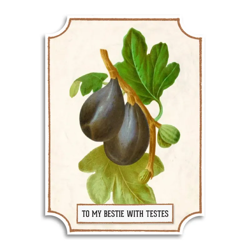 Bestie with Testes Card Bestie with Testes Card