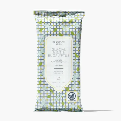 Beekman Glacial Mint &amp; Eucalyptus Facial Wipes