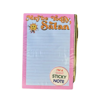 Maybe Today Satan Sticky Notepad