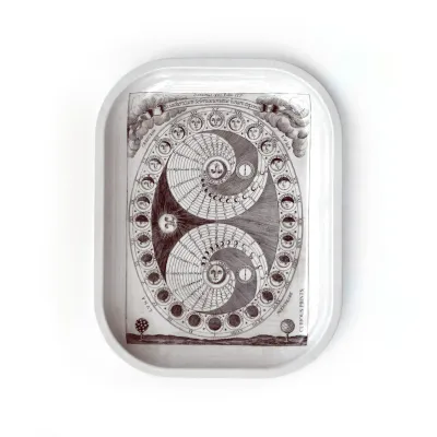Metal Moon Phases Trinket Tray