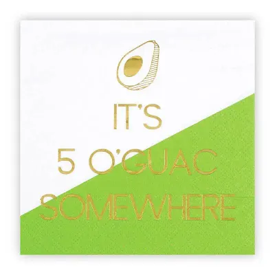 5 O'Guac Napkins