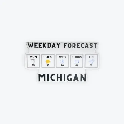 MI Weekday Forcast Sticker
