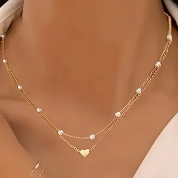 Free Pearl Heart Necklace Free Pearl Heart Necklace