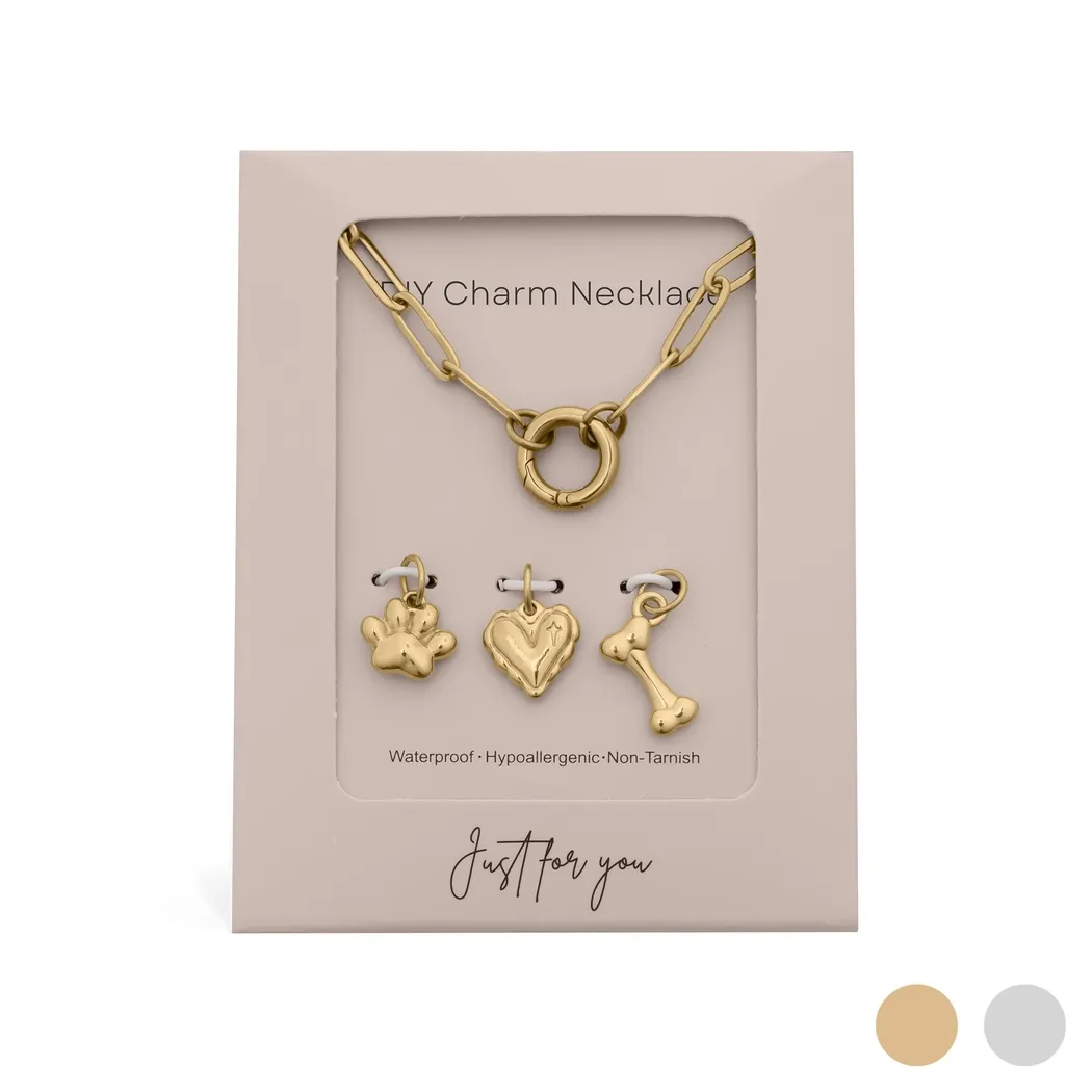 Pet Charm Necklace Set