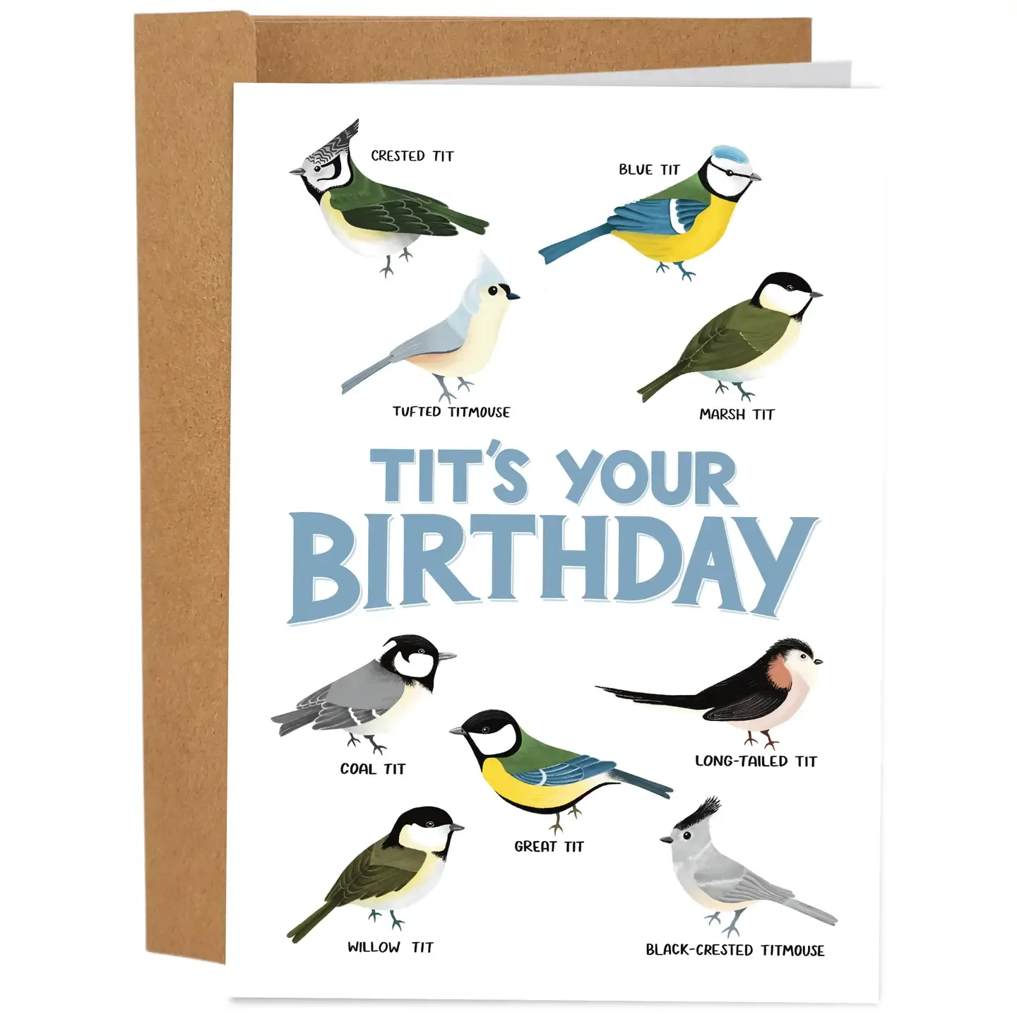 Bird Tit's Your Birthday Card