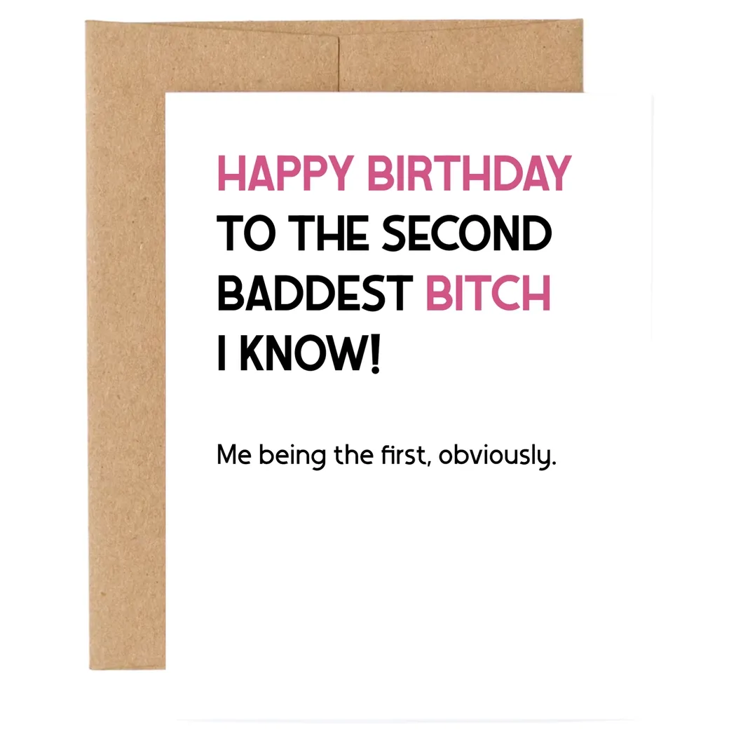 HB Second Badass Card HB Second Badass Card