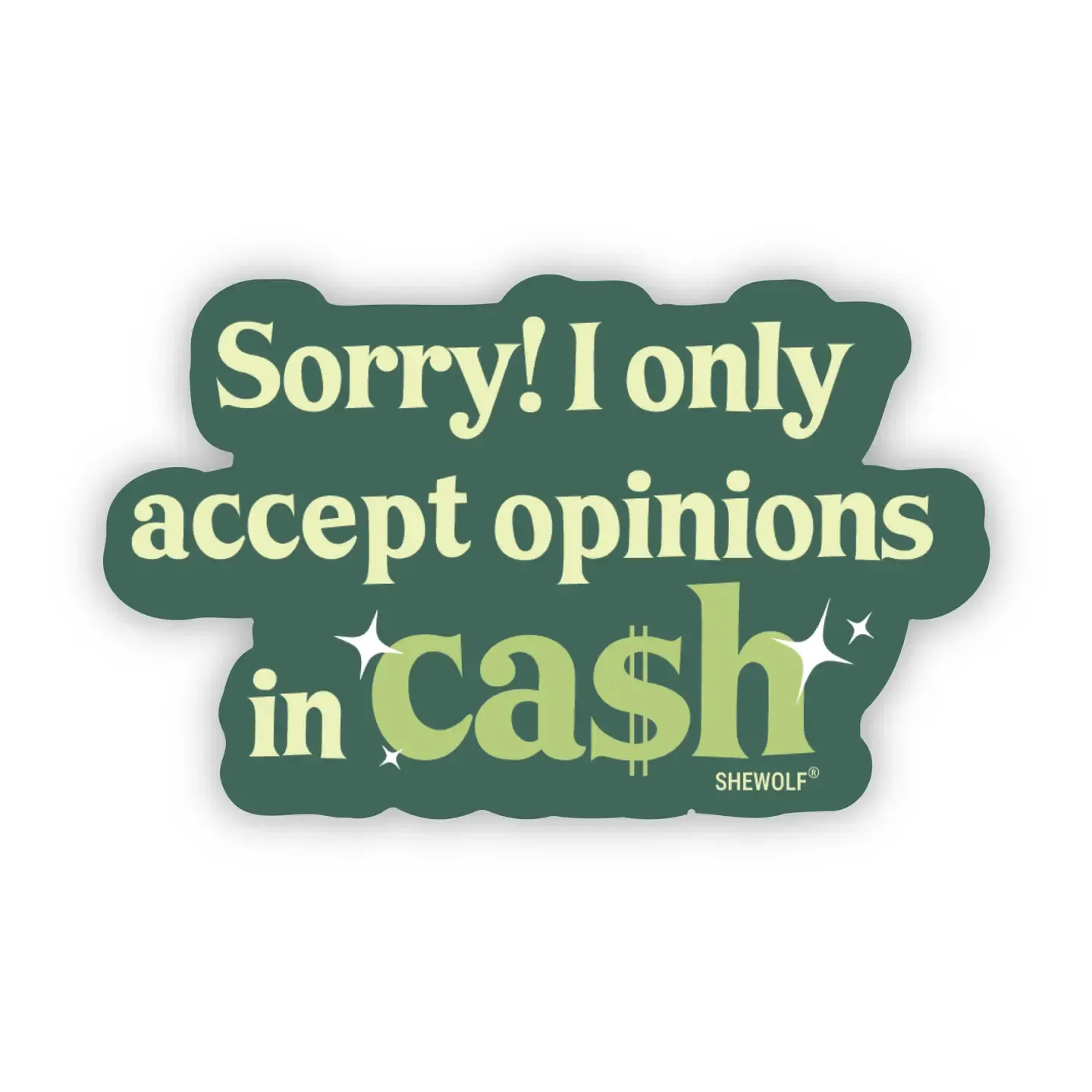 Cash Sticker