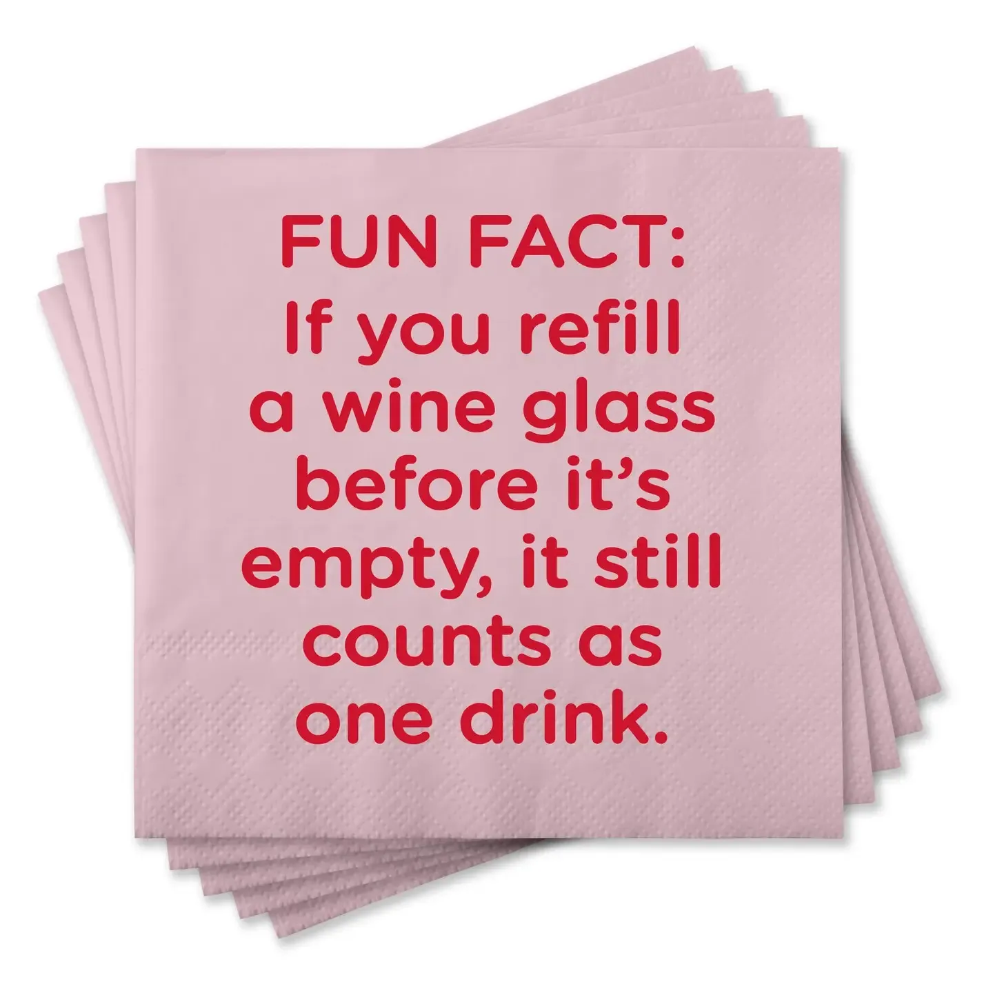 Fun Fact Wine Napkin