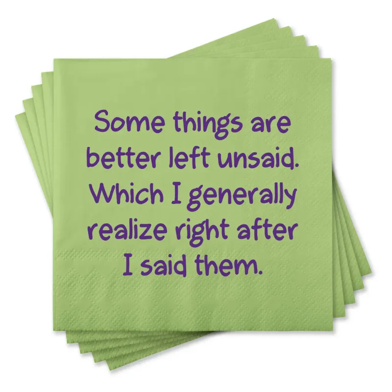Better Left Unsaid Napkins