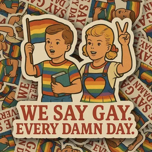 Say Gay Everyday Sticker Say Gay Everyday Sticker