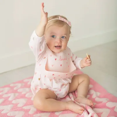 LS Heart Romper 3-6mo