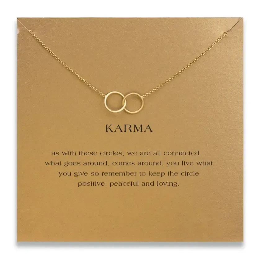 Gold Karma Necklace Gold Karma Necklace