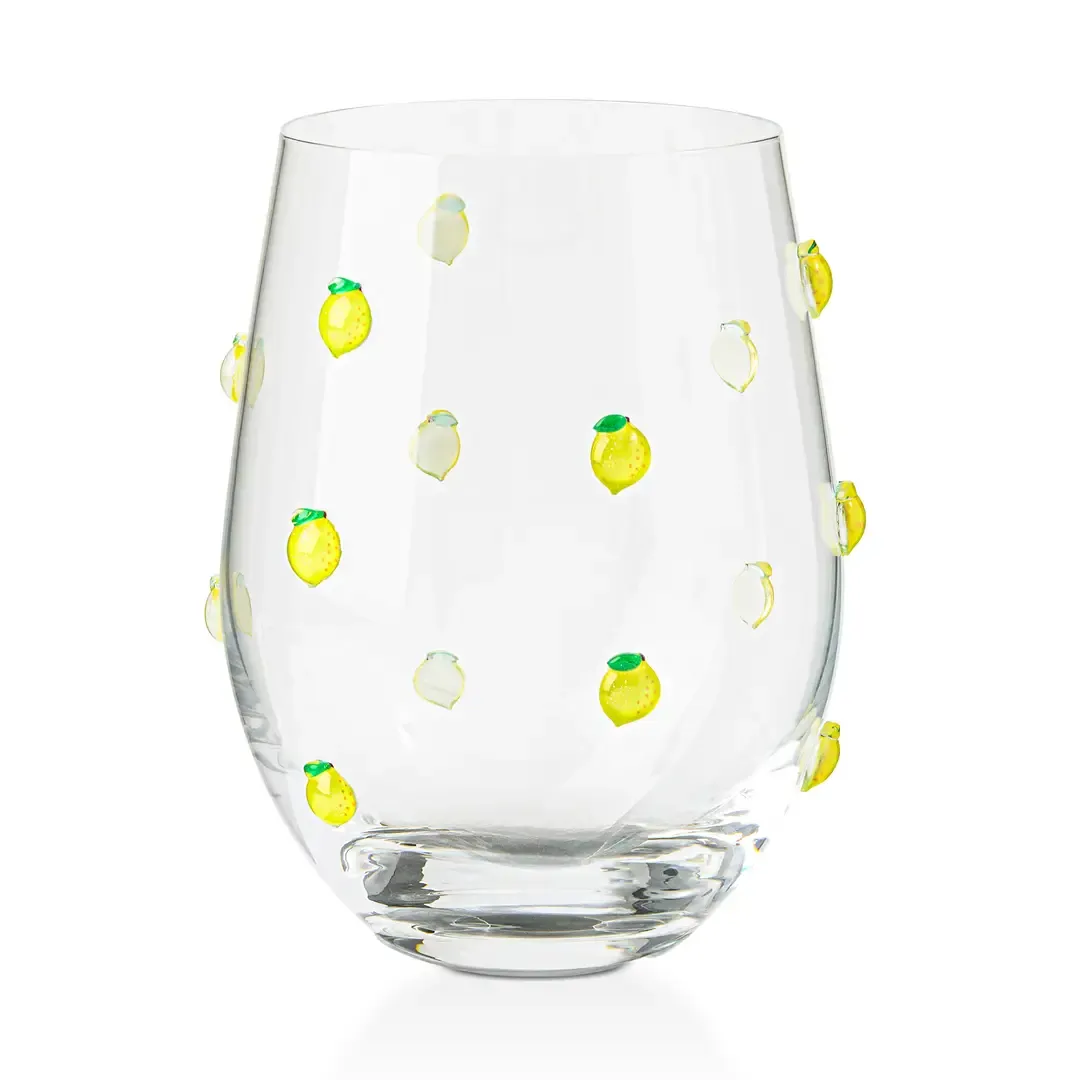 Lemon Wine Glass