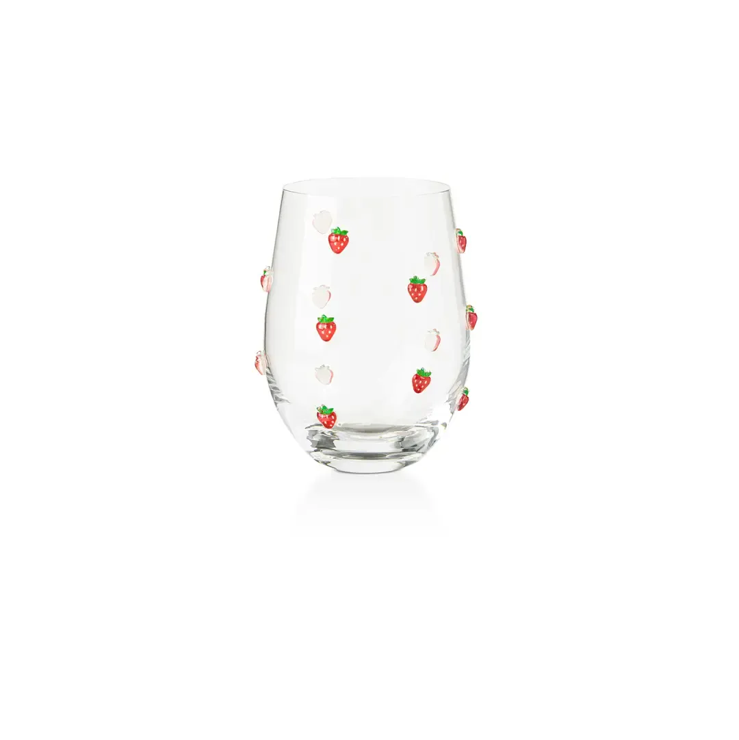 Strawberry Wine Glass Strawberry Wine Glass